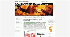 Desktop Screenshot of goldintoloot.com