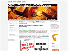 Tablet Screenshot of goldintoloot.com